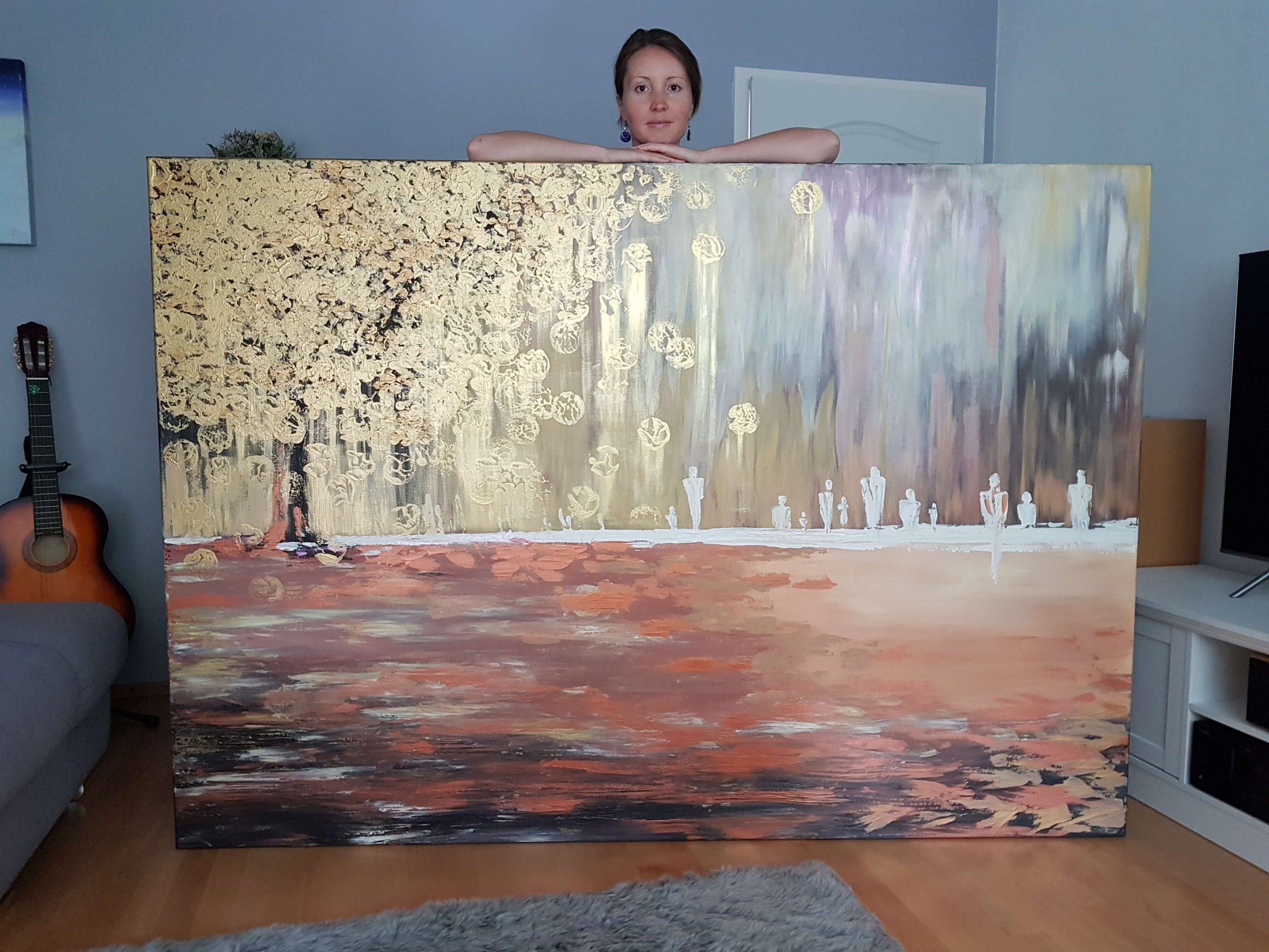 Ankunft im goldenen Herbst