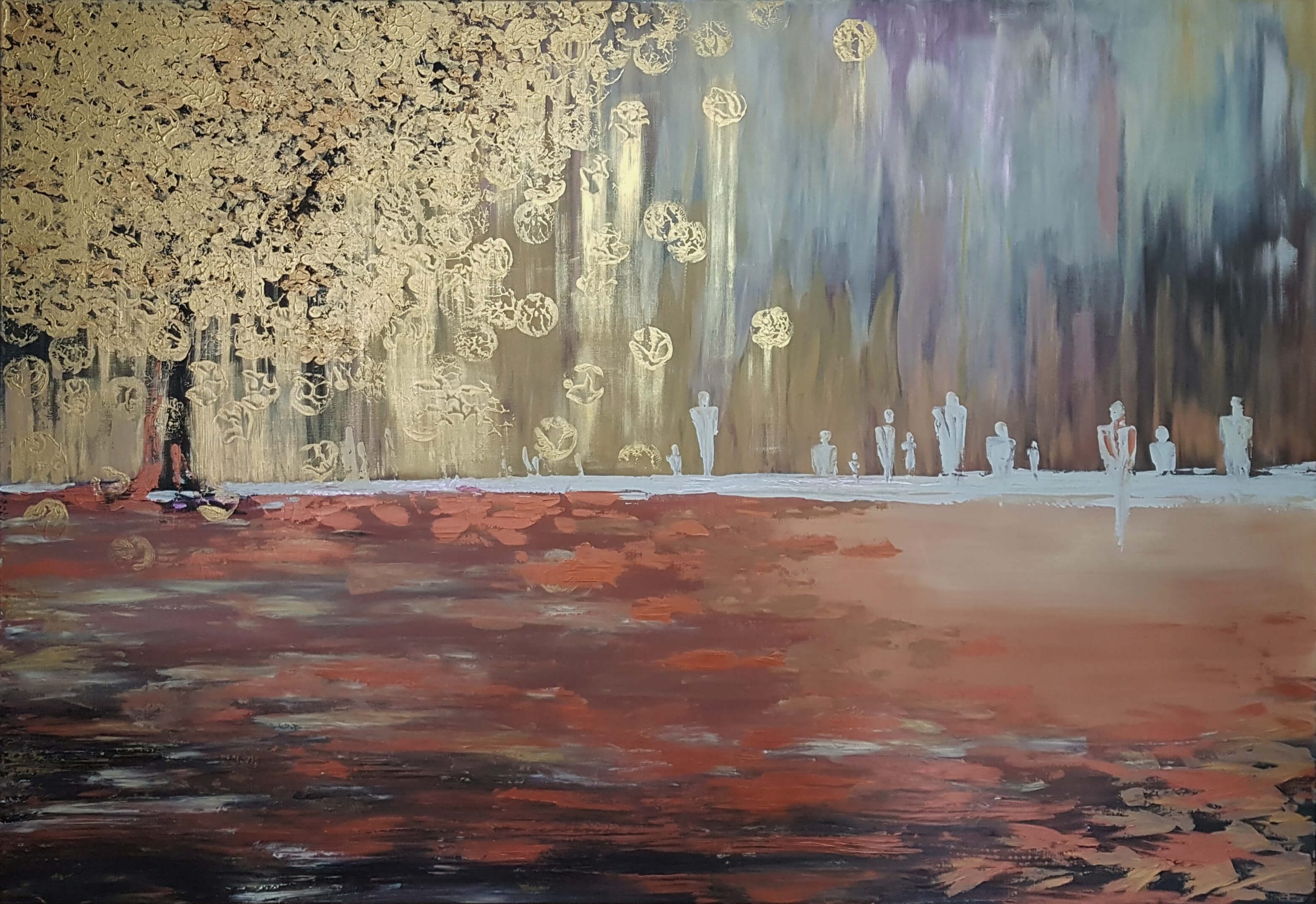 Ankunft im goldenen Herbst